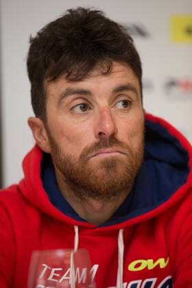- KORTRIJK, BELGIUM: Italian Luca Paolini of Team Katusha pictured during a press conference PK Pressekonferenz of Katusha cycling team ahead of Sunday s Ronde van Vlaanderen - Tour des Flandres - Tour of Flanders cycling race, Friday 03 April 2015, in Kortrijk. KURTxDESPLENTER  x04598558x