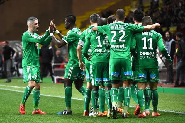 EQUIPE DE FOOTBALL DE SAINT ETIENNE - FABIEN LEMOINE (asse) - JOIE FOOTBALL : Monaco vs Saint Etienne - Ligue 1 - 03 04 2015 FEP Panoramic 