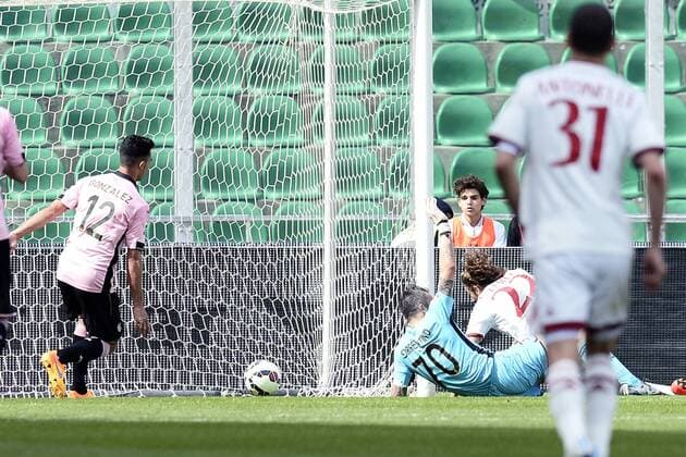 Palermo, 04.04.2015 - Serie A 2014 2015 - US Palermo vs AC Milan - Alessio Cerci 