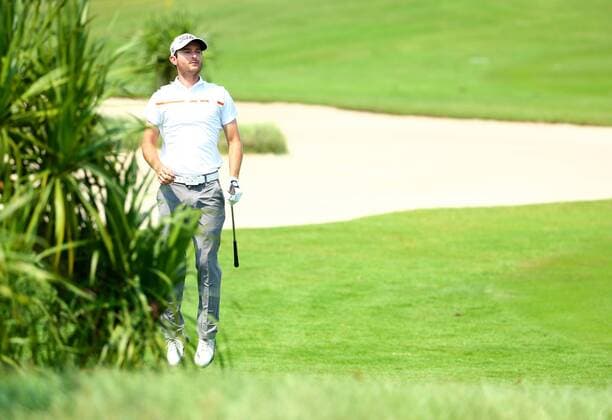 HAIKOU, CHINA - APRIL 04: (CHINA OUT) Rohan Blizard of Australia looks on during the third round of China Tour - PGA Golf Herren Tour China Series Buick Open at Sandbelt Trails Golf Course on April 4, 2015 in Haikou, Hainan province of China.  CFP465537856 