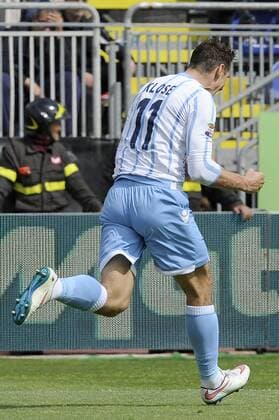 Miroslav Klose Lazio Goal celebration - Cagliari, 04-04-2015 - Serie A 2014 2015 - Cagliari Calcio - Lazio Roma 1-3 -