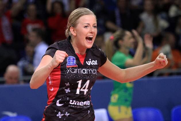 04.04.2015, SZCZECIN - CEV CHAMPIONS LEAGUE 2014 2015 - FINAL FOUR - FINAL MATCH - KPS CHEMIK POLICE - UNEDO YAMAMAY BUSTO ARSIZIO - JOANNA WOLOSZ -  20150404_KC_CHEMIK-BUSTO_011