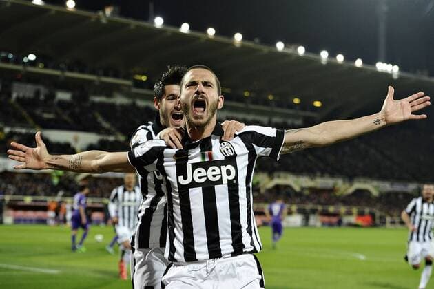 Florenz, 07.04.2015 - Coppa Italia 2014 2015 - ACF Fiorentina AC vs Juventus Turin - Leonardo Bonucci 