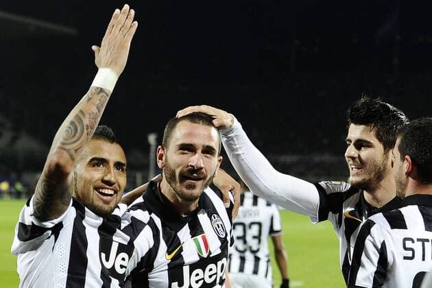 Florenz, 07.04.2015 - Coppa Italia 2014 2015 - ACF Fiorentina AC vs Juventus Turin - Leonardo Bonucci 