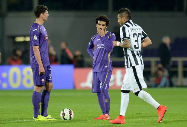 Coppa Italia, AC Florenz (ACF Fiorentina) - Juventus Turin Enttäuschung Mohamed Salah e Mario Gomez xHOCHxZWEIx xItalyxPhotoxPressx 