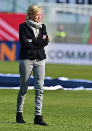 08.04.2015 - Frauen Damen Fussball - Länderspiel - Testspiel Freundschaftsspiel - Deutschland Germany - Brasilien Brazil - - Silvia Neid (Trainerin Deutschland )