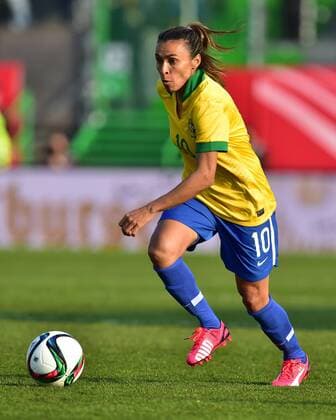 08.04.2015 - Frauen Damen Fussball - Länderspiel - Testspiel Freundschaftsspiel - Deutschland Germany - Brasilien Brazil - - Marta Vieira da Silva (10, Brasilien ) Freisteller Einzelbild