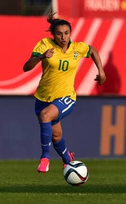 08.04.2015 - Frauen Damen Fussball - Länderspiel - Testspiel Freundschaftsspiel - Deutschland Germany - Brasilien Brazil - - Marta Vieira da Silva (10, Brasilien ) Freisteller Einzelbild