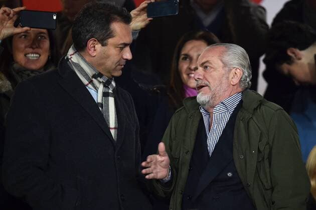 Luigi De Magistris Napoli, Aurelio De Laurentiis Napoli - Napoli, 08-04-2015 - Coppa Italia - SSC Napoli - Lazio Roma - andreaxstaccioli