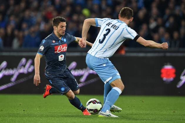Dries Mertens Napoli, Stefan De Vrij Lazio - Napoli, 08-04-2015 - Coppa Italia - SSC Napoli - Lazio Roma - andreaxstaccioli