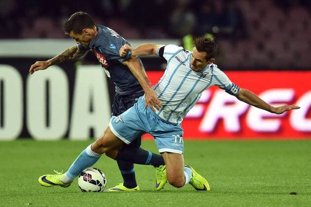 Christian Maggio Napoli, Miroslav Klose Lazio - Napoli, 08-04-2015 - Coppa Italia - SSC Napoli - Lazio Roma - andreaxstaccioli