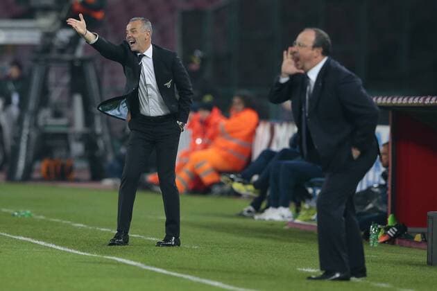 Stefano Pioli Lazio, Rafael Benitez Napoli - Napoli, 08-04-2015 - Coppa Italia - SSC Napoli - Lazio Roma - cesarexpurini