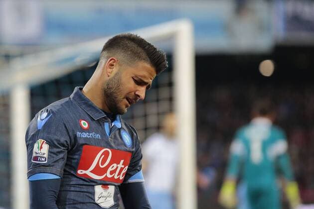 Lorenzo Insigne Napoli, dejection Coppa Italia Semifinale SSC Napoli - Lazio Rom cesarexpurini