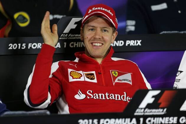 Motorsports: FIA Formula One World Championship WM Weltmeisterschaft 2015, Grand Prix of China, 5 Sebastian Vettel (GER, Scuderia Ferrari), xHOCHxZWEIx