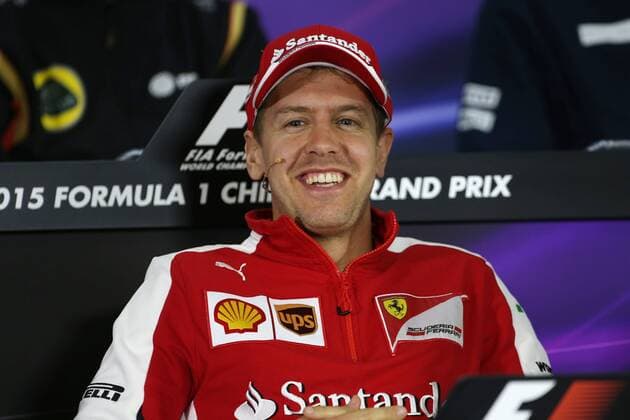 Motorsports: FIA Formula One World Championship WM Weltmeisterschaft 2015, Grand Prix of China, 5 Sebastian Vettel (GER, Scuderia Ferrari), xHOCHxZWEIx