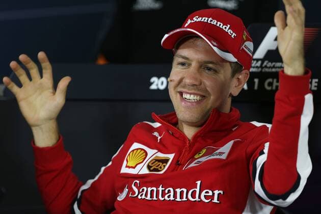 Motorsports: FIA Formula One World Championship WM Weltmeisterschaft 2015, Grand Prix of China, 5 Sebastian Vettel (GER, Scuderia Ferrari), xHOCHxZWEIx