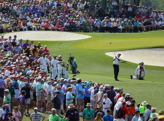 April 9, 2015 - Augusta, GA, USA - Phil Mickelson tees off on 3 during the first round at the Masters Golf Tournament, Thursday, April 9, 2015 in Augusta, Ga. Masters golf - ZUMAm67_
