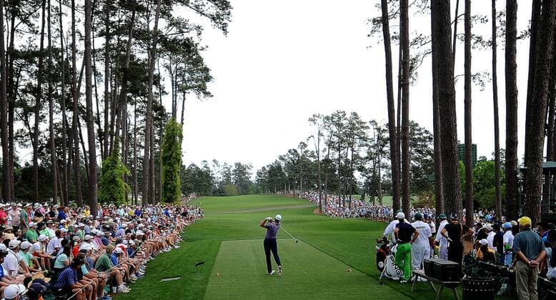 April 10, 2015 - Augusta, Georgia, U.S. - JORDAN SPIETH follows through on his drive from the 17th tee box during second round action of the Masters at Augusta National Golf Club on Friday. Spieth started Friday s second round of the Masters tournament with a three-stroke lead. SpiethâÄ™s 66, combined with a 64 Thursday, gives him a two-day total of 14 under. His 130 total is the lowest two-round total in Masters history, breaking the record of 131 set by Raymond Floyd in 1976. Golf 2015 - Masters Tournament - Round 2 - ZUMAm67_