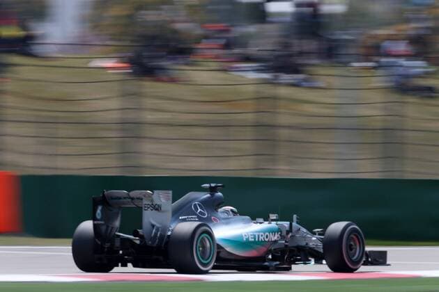 11.04.2015 - Free Practice 3, Lewis Hamilton (GBR) Mercedes AMG F1 W06 Chinese Grand Prix, Shanghai 09 - 12 April 2015 
