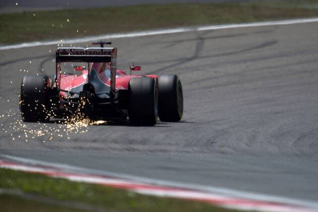 11.04.2015 - Free Practice 3, Sebastian Vettel (GER) Scuderia Ferrari SF15-T Chinese Grand Prix, Shanghai 09 - 12 April 2015 