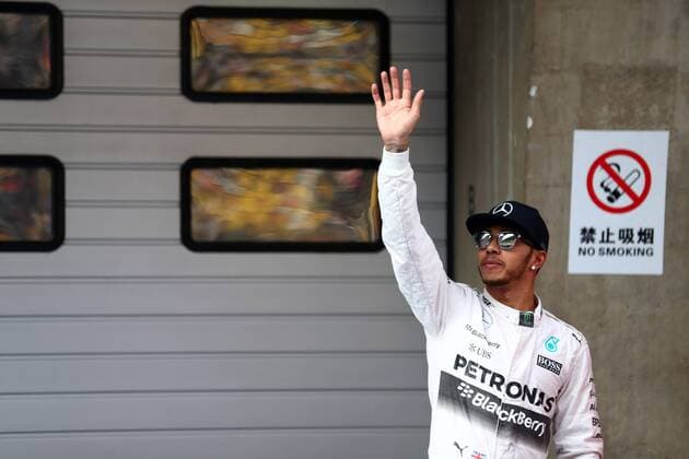 11.04.2015 - Qualifying, Lewis Hamilton (GBR) Mercedes AMG F1 W06 pole position Chinese Grand Prix, Shanghai 09 - 12 April 2015 