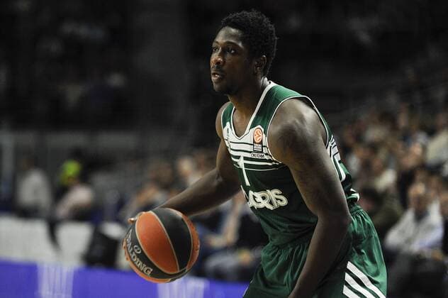 Zalgiris Kaunas s Will Cherry during 2014-15 Euroleague Basketball match between Real Madrid and Zalgiris Kaunas at Palacio de los Deportes stadium in Madrid, Spain. April 10, 2015.  (20150410009)