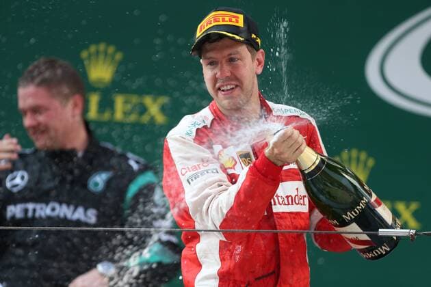 Motorsports: FIA Formula One World Championship WM Weltmeisterschaft 2015, Grand Prix of China, 5 Sebastian Vettel (GER, Scuderia Ferrari), xHOCHxZWEIx