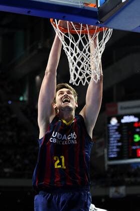 MADRID,SPAIN:Tibor Pleiss, 21 center of FC Barcelona Barca in action during Liga Endesa game between Real Madrid vs FC Barcelona at Barclaydcard Center on 12 04 2015, in MADRID, SPAIN. (Photo by Sonia Canada Cordon Press) 