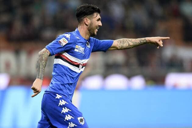 Db Milano 12 04 2015 - campionato di calcio serie A Milan-Sampdoria foto Daniele Buffa Image nella foto: esultanza gol Roberto Soriano 