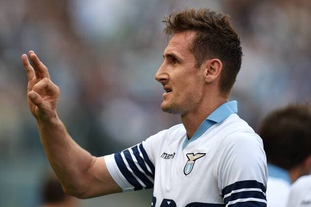 Miroslav Klose Lazio 2-0 Goal celebration Roma 12-04-2015 Stadio Olimpico, Football Calcio Serie A Lazio Rom vs FC Empoli andreaxstaccioli