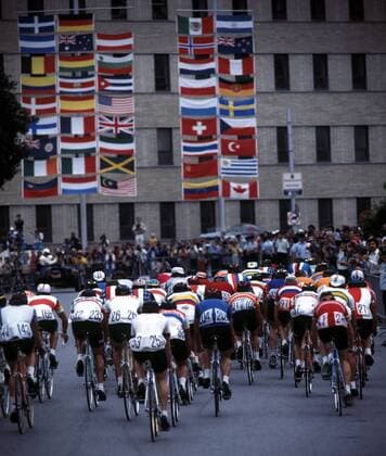 Olympische Sommerspiele in Montreal, Radsport: Start des Straßenrennens