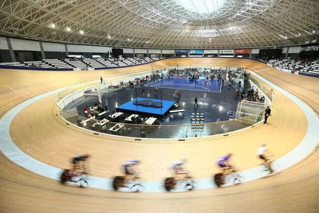 General view of Izu Velodrome, APRIL 11, 2015 - Cycling : 84th Japan National Championships Track Race at Izu Velodrome, Tokyo, Japan. Noxthirdxpartyxsales  (hnnh000106)