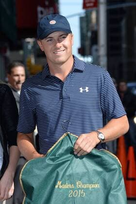 April 13, 2015 - New York, NY, USA - April 13, 2015 New York City..Jordan Spieth arrives to tape an appearance on the Late Show with David Letterman on April 13, 2015 in New York City Late Show Guests, 041315  - ZUMAny1_
