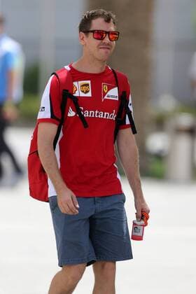 17.04.2015 - Sebastian Vettel (GER) Scuderia Ferrari SF15-T Bahrain Grand Prix, Sakhir 16 - 19 April 2015 