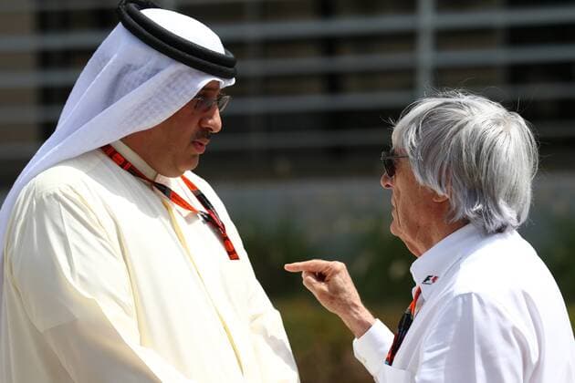 17.04.2015 - Free Practice 1, Bernie Ecclestone (GBR), President and CEO of FOM Bahrain Grand Prix, Sakhir 16 - 19 April 2015 
