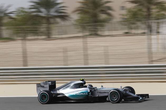 Motorsports: FIA Formula One World Championship WM Weltmeisterschaft 2015, Grand Prix of Bahrain, 6 Nico Rosberg (GER, Mercedes AMG Petronas Formula One Team), xHOCHxZWEIx