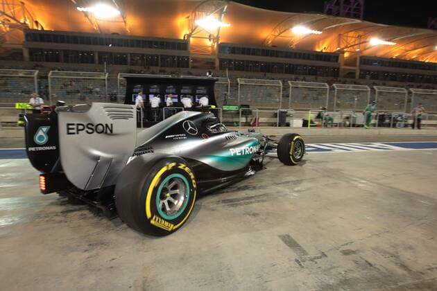 FORMULA 1 - Bahrain GP SAKHIR,BAHRAIN,17.APR.15 - MOTORSPORTS, FORMULA 1 - Grand Prix of Bahrain, Bahrain International Circuit, free practice. Image shows Nico Rosberg (GER Mercedes GP). GEPAxpictures xFritzxMueller 