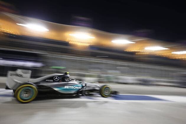 Motorsports: FIA Formula One World Championship WM Weltmeisterschaft 2015, Grand Prix of Bahrain, 6 Nico Rosberg (GER, Mercedes AMG Petronas Formula One Team), xHOCHxZWEIx