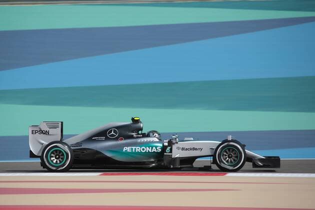 FORMULA 1 - Bahrain GP SAKHIR,BAHRAIN,18.APR.15 - MOTORSPORTS, FORMULA 1 - Grand Prix of Bahrain, Bahrain International Circuit, practice and qualifying. Image shows Nico Rosberg (GER Mercedes GP). GEPAxpictures xFritzxMueller 