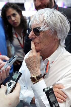 FORMULA 1 - Bahrain GP SAKHIR,BAHRAIN,19.APR.15 - MOTORSPORTS, FORMULA 1 - Grand Prix of Bahrain, Bahrain International Circuit. Image shows Bernie Ecclestone during an interview. GEPAxpictures xFritzxMueller 