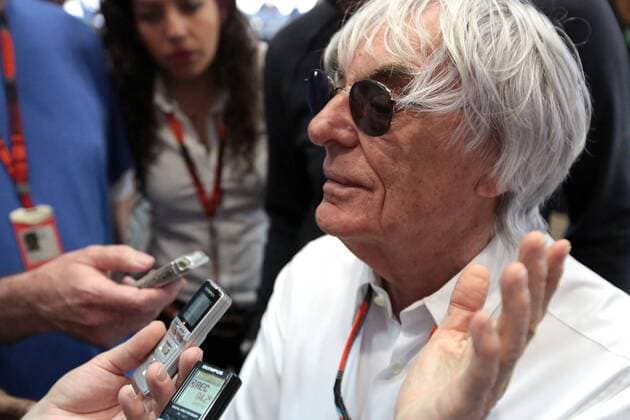 FORMULA 1 - Bahrain GP SAKHIR,BAHRAIN,19.APR.15 - MOTORSPORTS, FORMULA 1 - Grand Prix of Bahrain, Bahrain International Circuit. Image shows Bernie Ecclestone during an interview. GEPAxpictures xFritzxMueller 