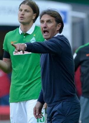GER, 1.FBL, Werder Bremen vs Hamburger SV 19.04.2015, Weserstadion, Bremen, GER, 1.FBL, Werder Bremen vs Hamburger SV, im Bild Bruno Labbadia (Trainer Hamburger SV) nphxFrisch