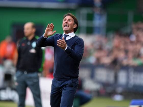 19.04.2015, Fussball, Saison 2014 15, 1. Bundesliga, 29. Spieltag, SV Werder Bremen - Hamburger SV Trainer Bruno Labbadia (Hamburger SV)