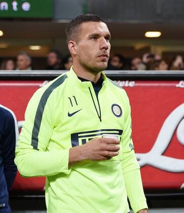 FUSSBALL INTERNATIONAL SERIE A SAISON 2014 2015 31. Spieltag Inter Mailand - AC Mailand 19.04.2015 Lukas Podolski (Inter Mailand) nur auf der Ersatzbank 