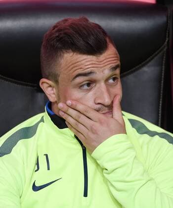 FUSSBALL INTERNATIONAL SERIE A SAISON 2014 2015 31. Spieltag Inter Mailand - AC Mailand 19.04.2015 Xherdan Shaqiri (Inter Mailand) nur auf der Ersatzbank 