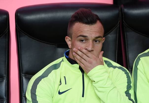 FUSSBALL INTERNATIONAL SERIE A SAISON 2014 2015 31. Spieltag Inter Mailand - AC Mailand 19.04.2015 Xherdan Shaqiri (Inter Mailand) nur auf der Ersatzbank 