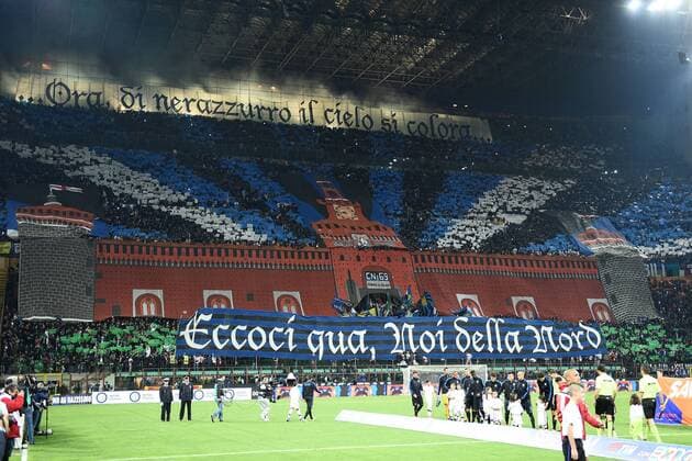 19 04 2015 - campionato di calcio serie A Inter Milan foto DanielexBuffa Image Pictured: Fans of Inter 