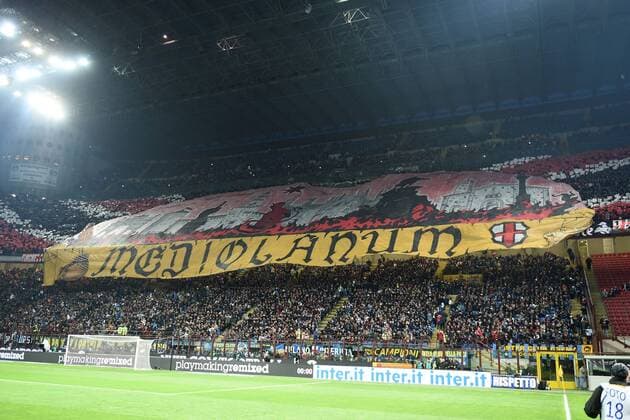 19 04 2015 - campionato di calcio serie A AC Milan foto DanielexBuffa Image Pictured: Fans of Milan AC 