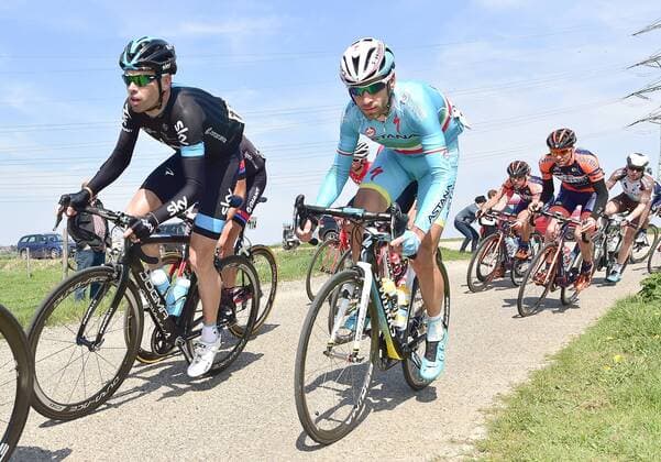 RADSPORT - AMSTEL GOLD RACE - 19.04.2015, Philip Deignan (IRL Team Sky) und Vincenzo Nibali (ITA Astana), -