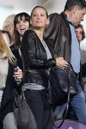 Carina Wanzung Freundin von Mario Gomez - Florenz 23-04-2015 Stadio Artemio Franchi Football Calcio 2014 2015 Europa League ACF Fiorentina (AC Florenz) vs Dinamo Kiev 2-0 lucaxpagliaricci